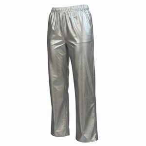 Silver Metallic Pants